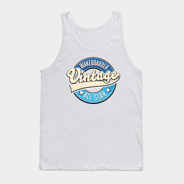 Wakeboarder Vintage All star Tank Top by nickemporium1